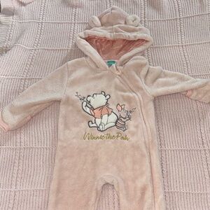 Disney Winnie the Pooh Cream Fleece Footie